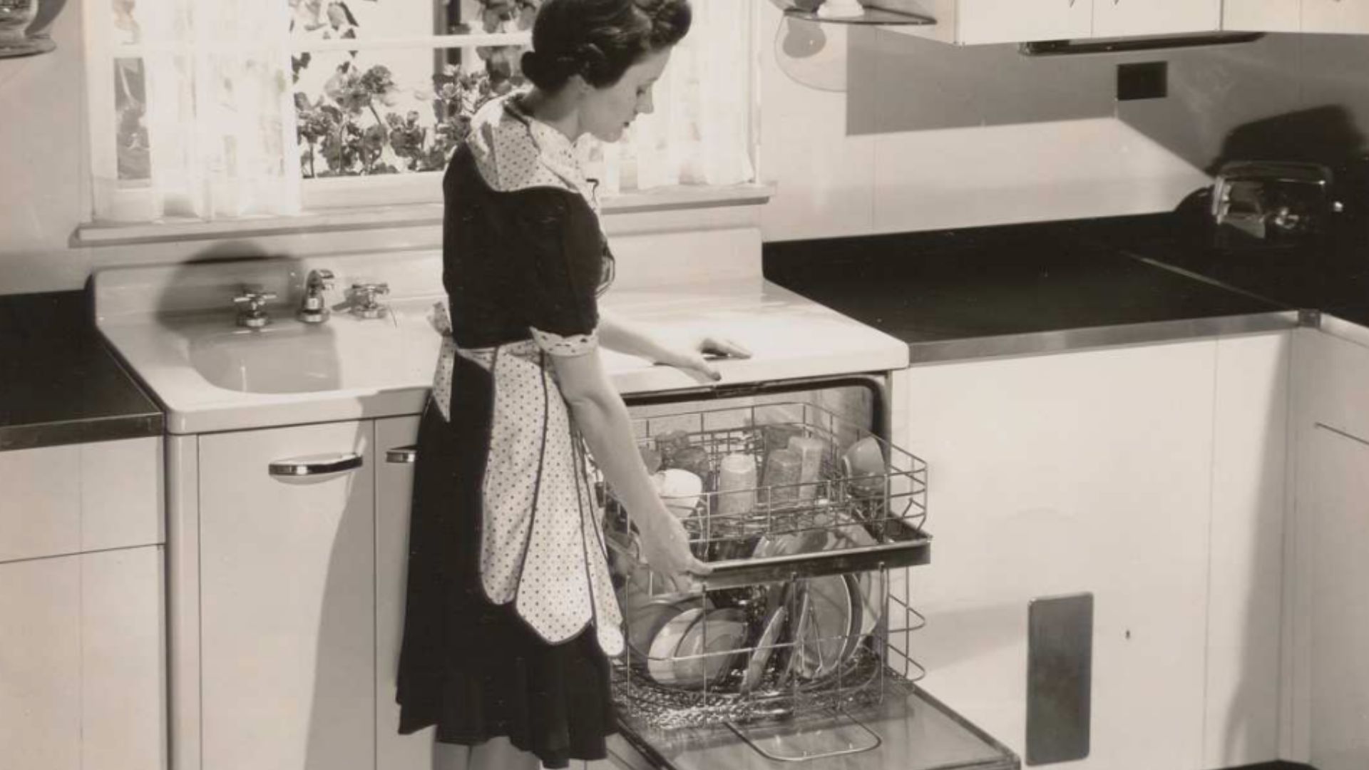 It Happened in the Kitchen (1941) “ is a 40-minute consumer-facing film sponsored by “The Modern Kitchen Bureau” to promote the importance of having a