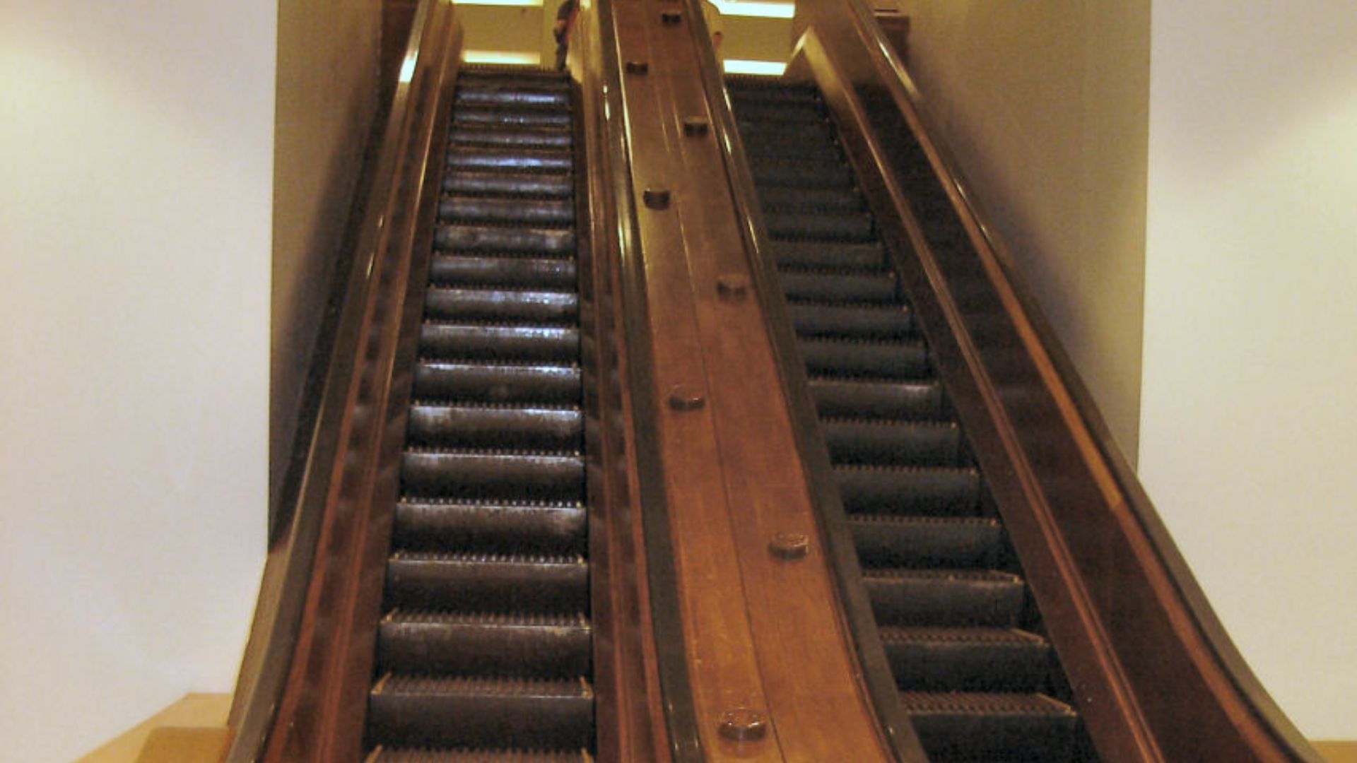 Old Escalator in Macy's department store New York