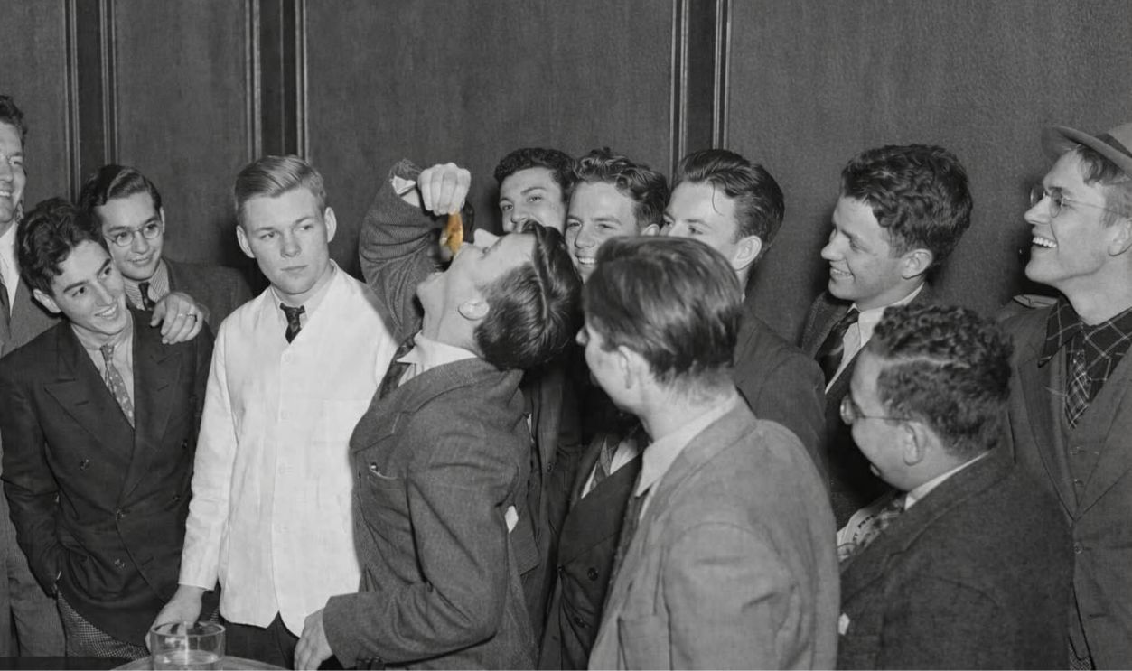 In 1939, a Harvard student swallowed a live goldfish after a bet