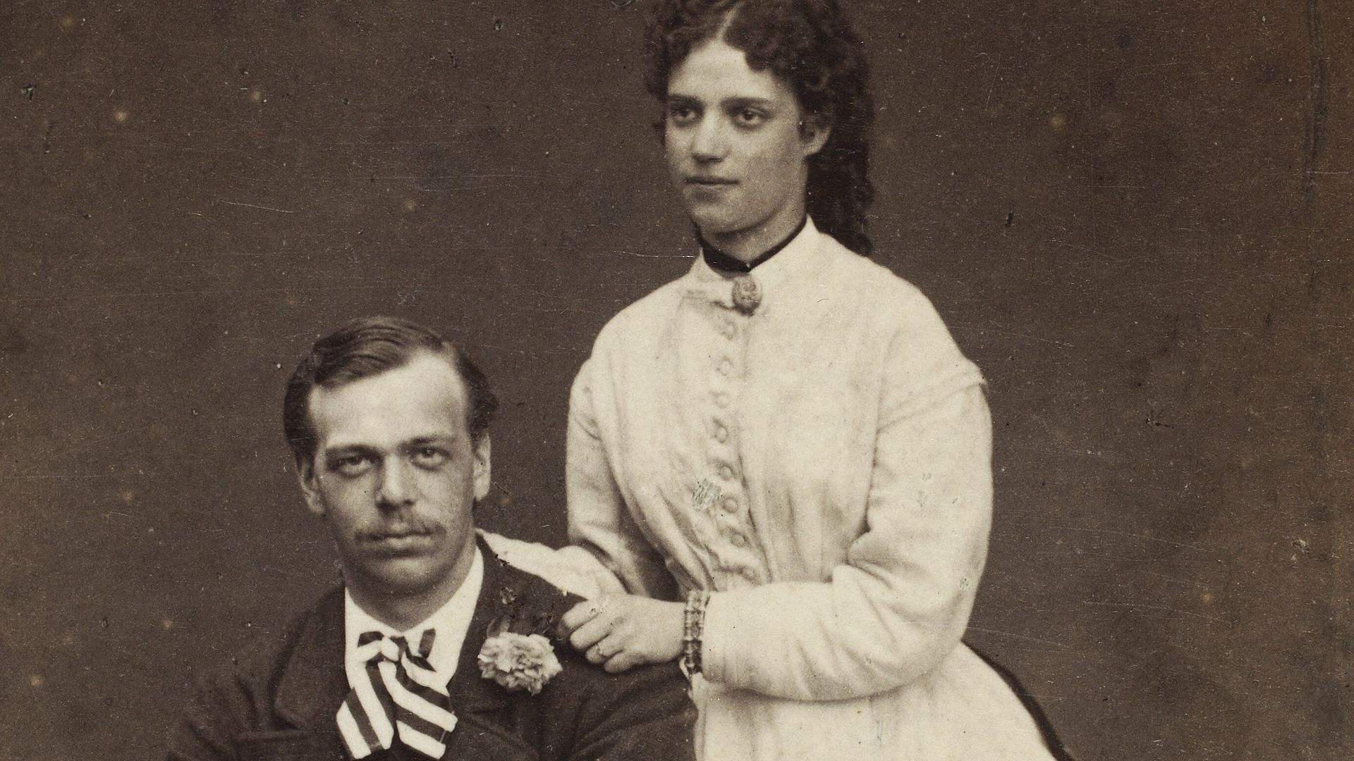 Tsarevich Alexander and the Danish Princess Dagmar. June 1866