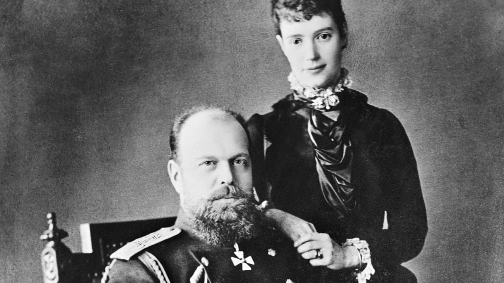 Alexander III, Tsar of Russia, and Maria Feodorovna (Dagmar of Denmark), Tsarina of Russia.