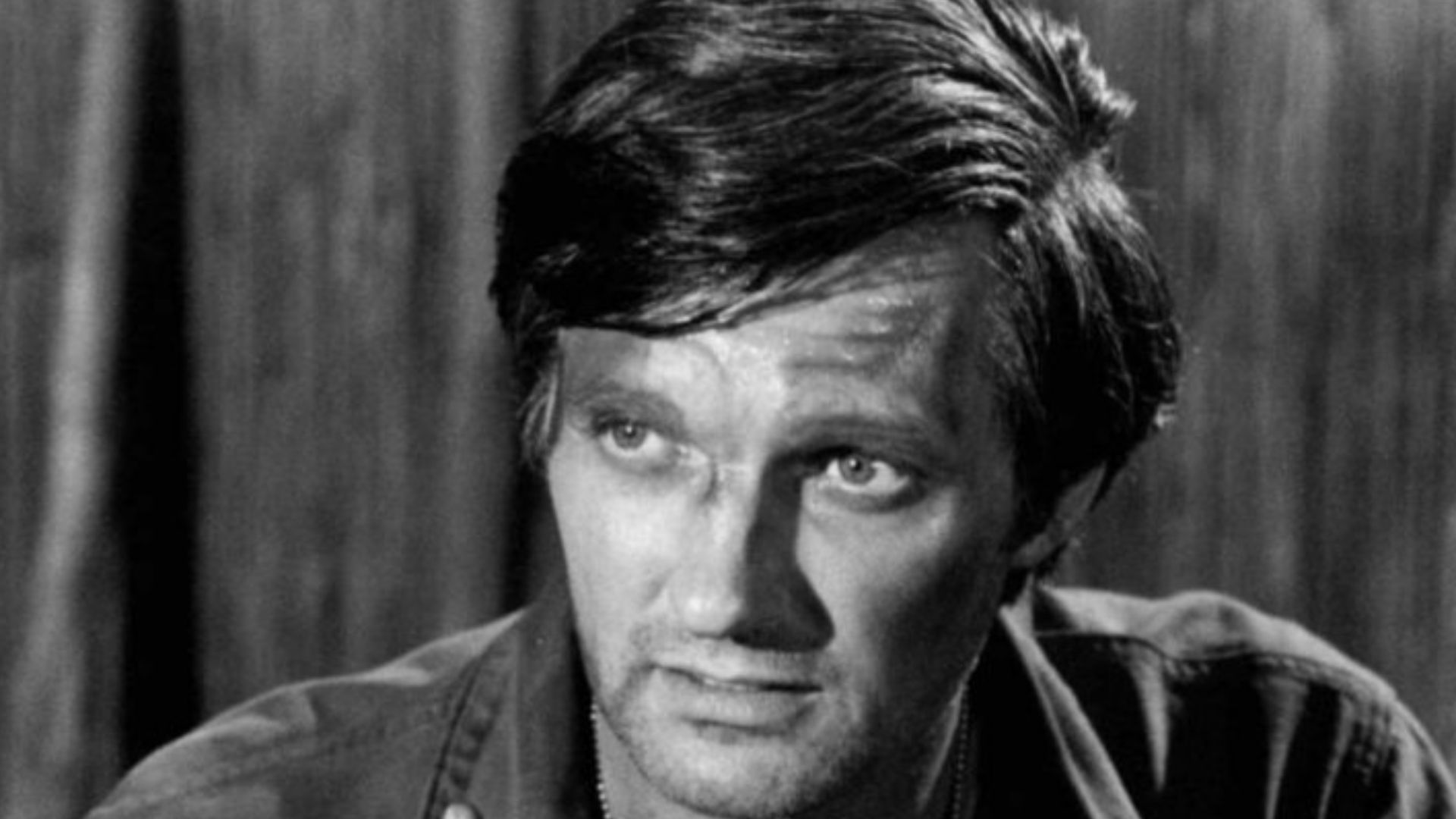 Photo of Alan Alda as Hawkeye from the television program M*A*S*H.  The episode,