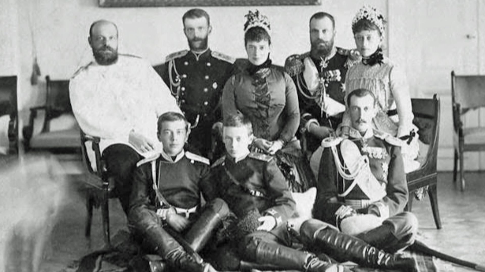 Tsar Alexander III and some family members