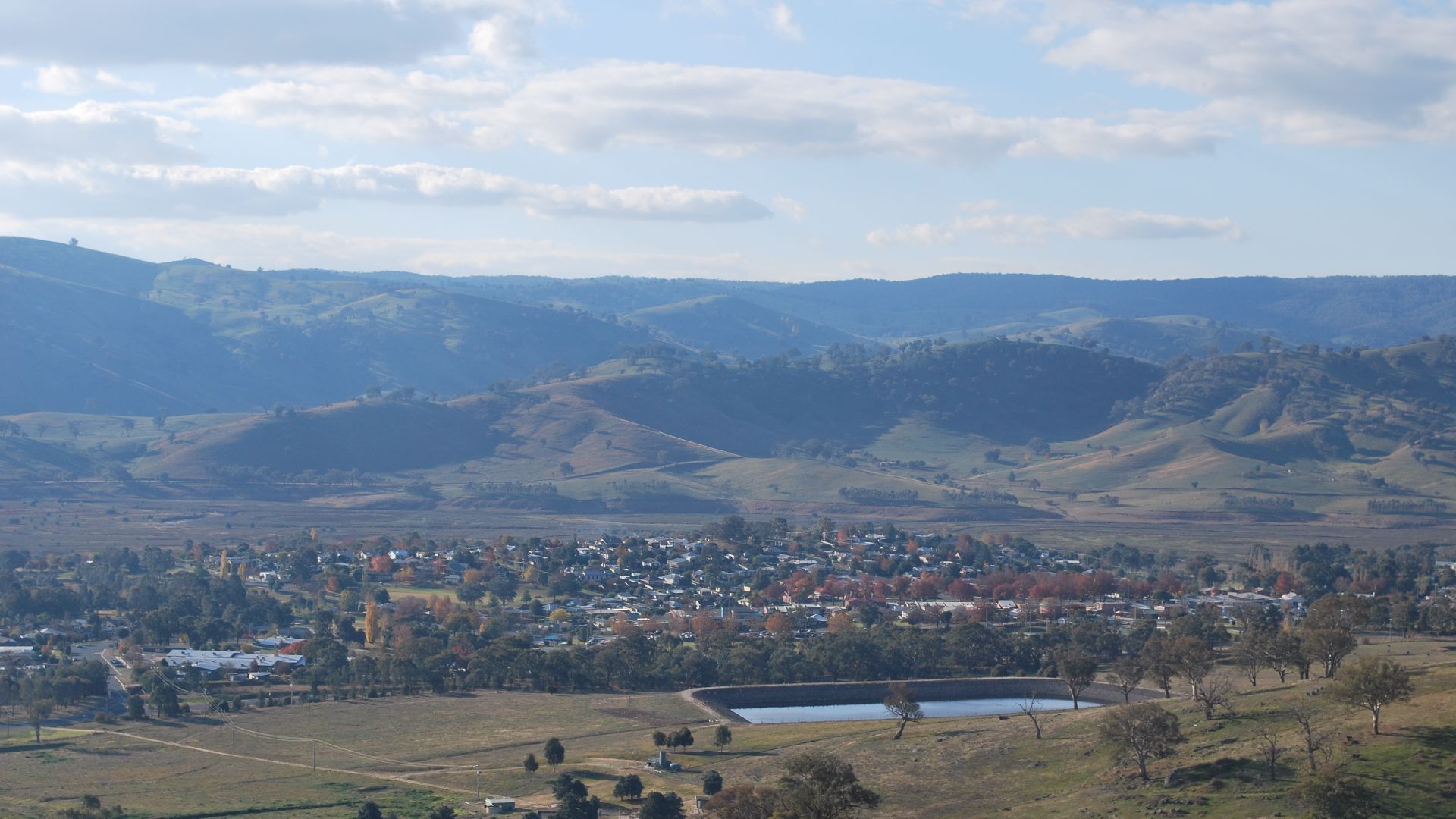 en:Tallangatta, Victoria, seen from the town lookout