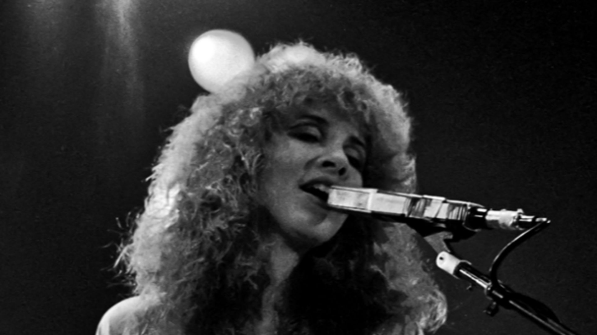Stevie Nicks (Fleetwood Mac) en concert à Zürich en 1980.
