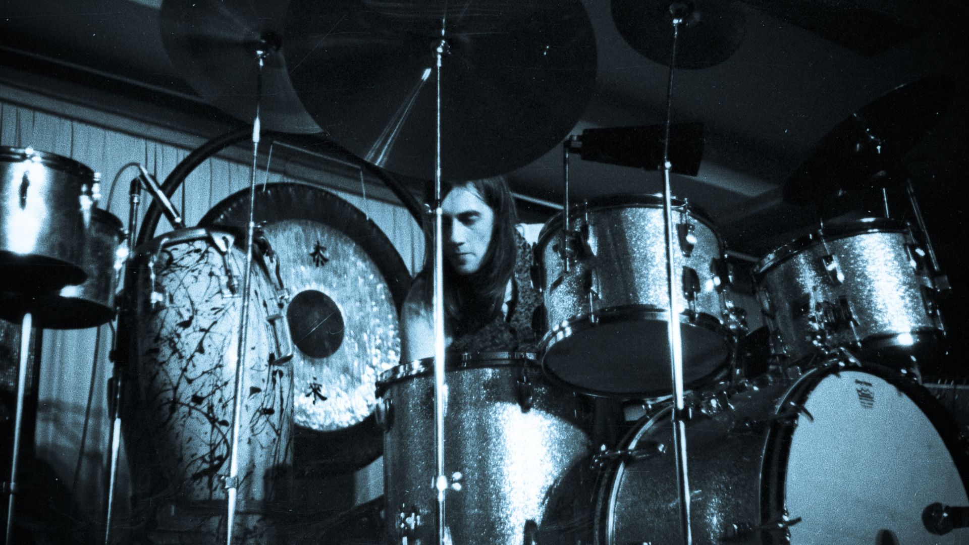 Mick Fleetwood, Fleetwood Mac,
March 18, 1970 Niedersachsenhalle, Hannover, Germany
The Touring Band:
Mick Fleetwood - Percussion, 
Peter Green - Lead Vocals/Guitar/Harmonica (left band in May), 
John McVie - Bass Guitar, 
Jeremy Spencer - Vocals/Guitar, 