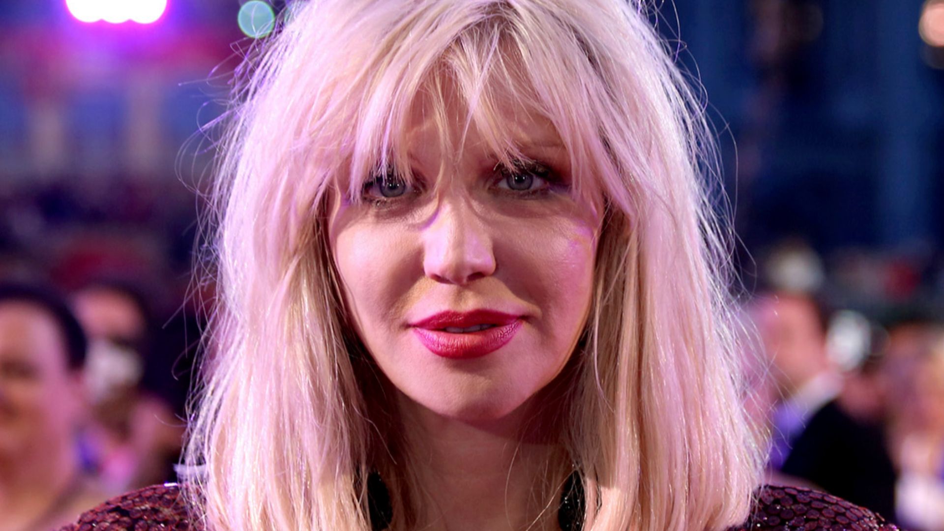 Life Ball 2014: Courtney Love on the red carpet on the square in front of the Rathaus (Town Hall) of Vienna, Austria.