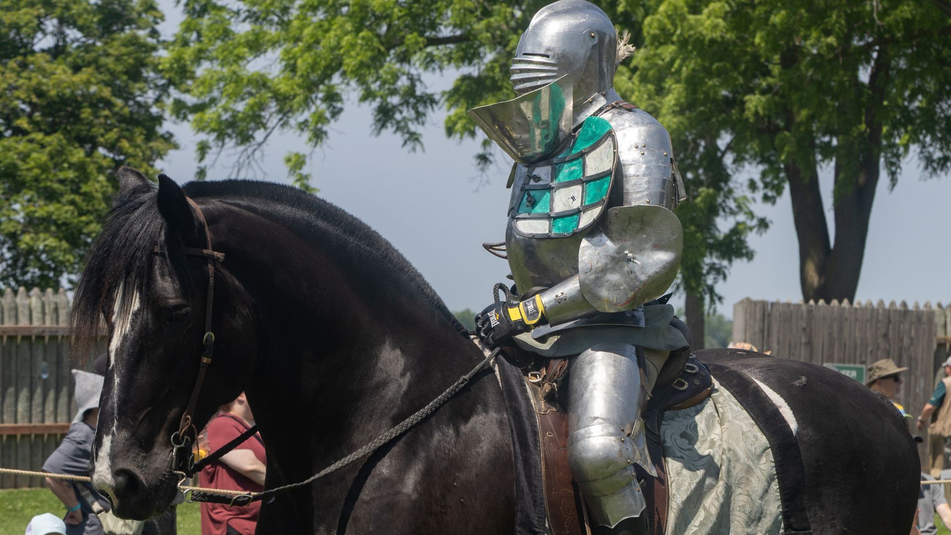 Knights of Valour jousting at Fort Malden Medieval Faire, Amherstburg, Ontario, 2025-06-15