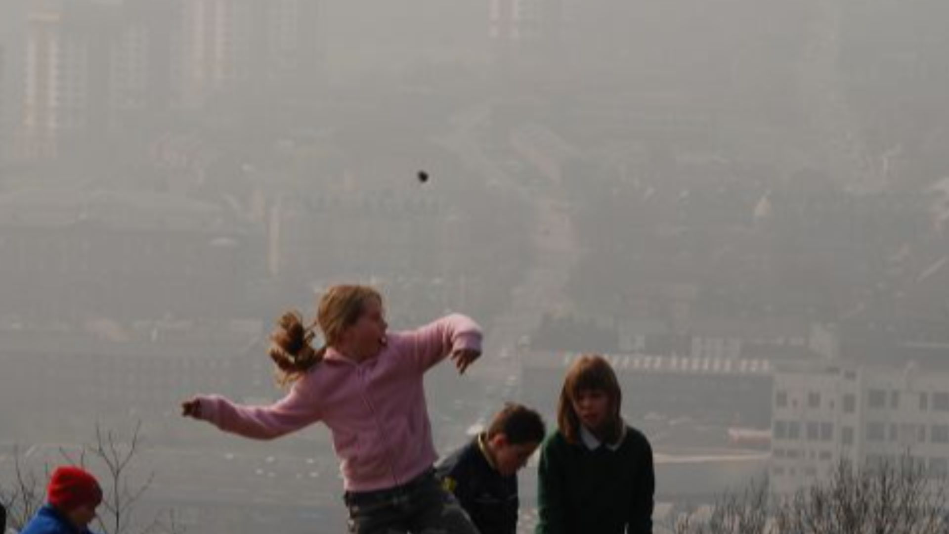The joy of throwing stones.