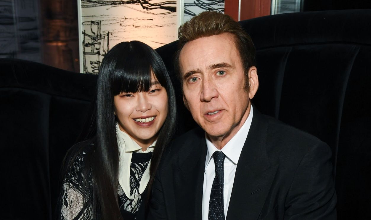 Riko Shibata and Nicolas Cage at the 