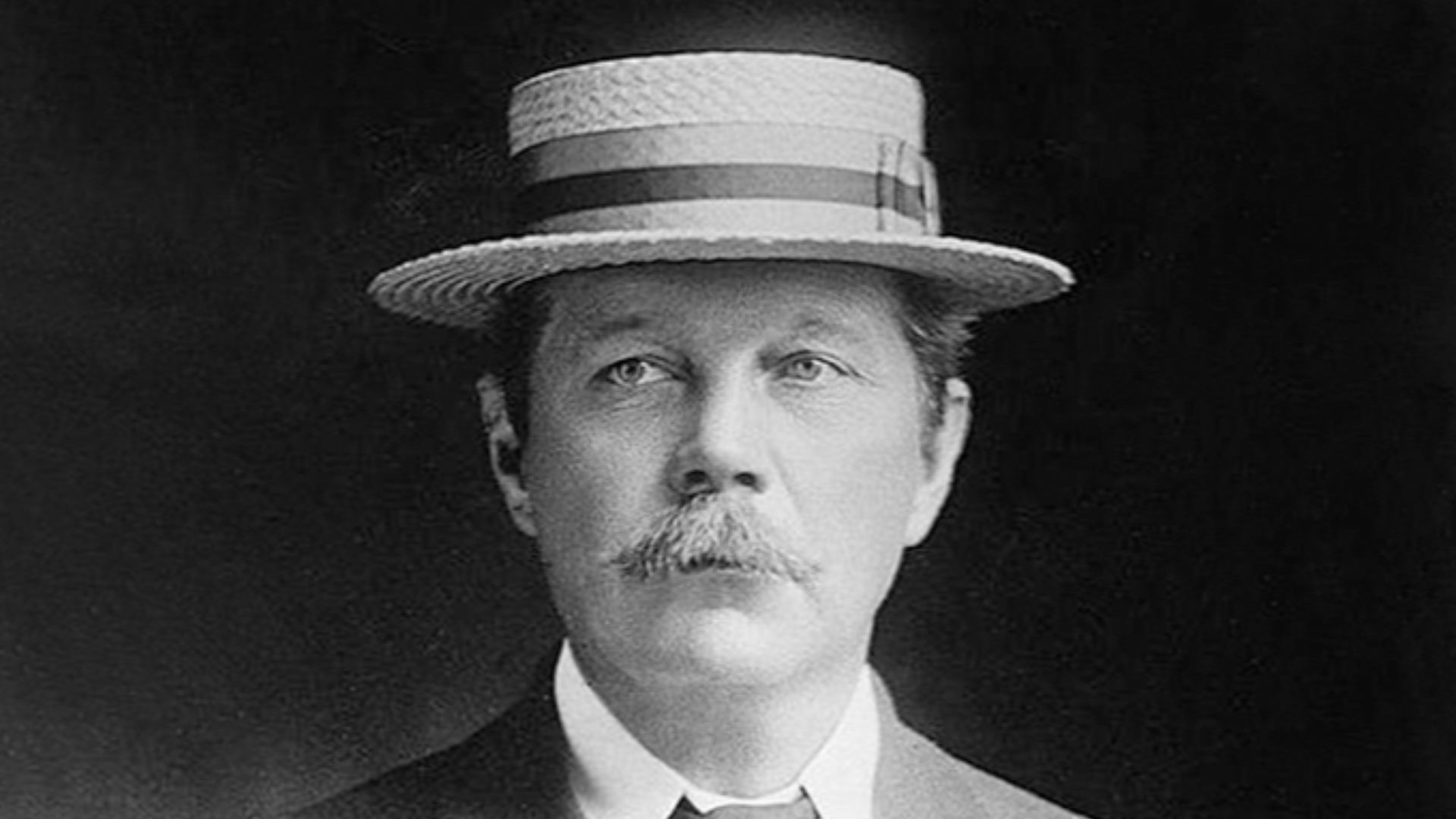 Original description from the library of congress :
Bain News Service,, publisher. Conan Doyle. No date recorded on caption card.
1 negative : glass ; 5 x 7 in. or smaller.
Notes: Title from unverified data provided by the Bain News Service on the negativ