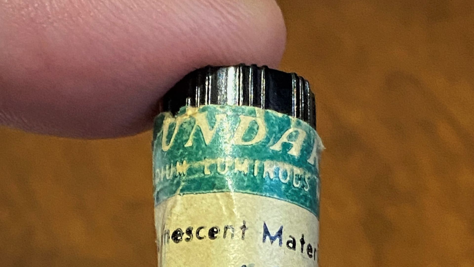 Radium-based (radioactive) luminescent material for painting watch dials manufactured by the United States Radium Corporation.