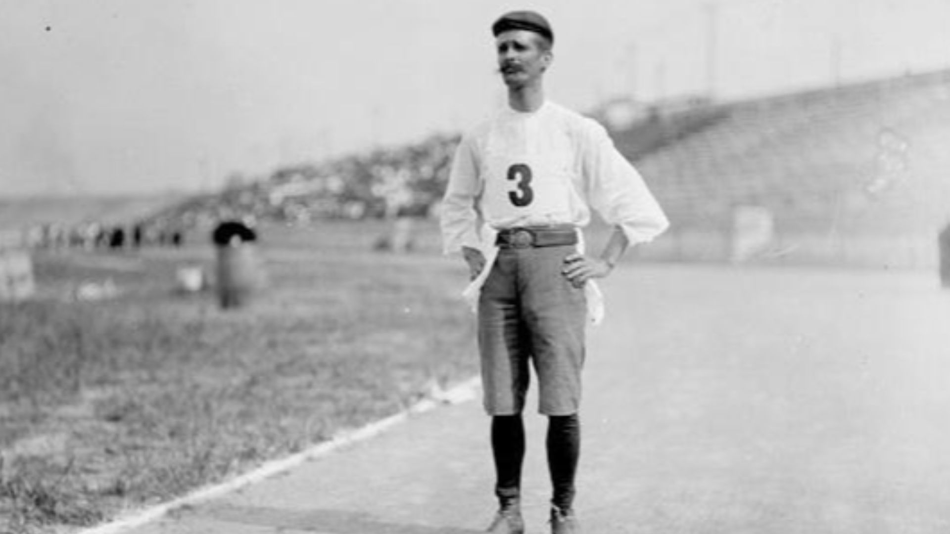 Cubanian athlete Andarín Carvajal at the 1904 Olympic Games.
Chicago Daily News negatives collection, SDN-002618. Courtesy of the Chicago Historical Society.
Taken in 1904 (http://memory.loc.gov)