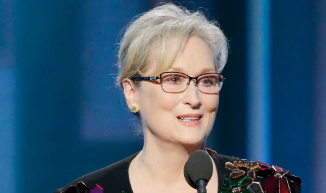 BEVERLY HILLS, CA - JANUARY 08: In this handout photo provided by NBCUniversal, Meryl Streep accepts Cecil B. DeMille Award during the 74th Annual Golden Globe Awards at The Beverly Hilton Hotel on January 8, 2017 in Beverly Hills, California.