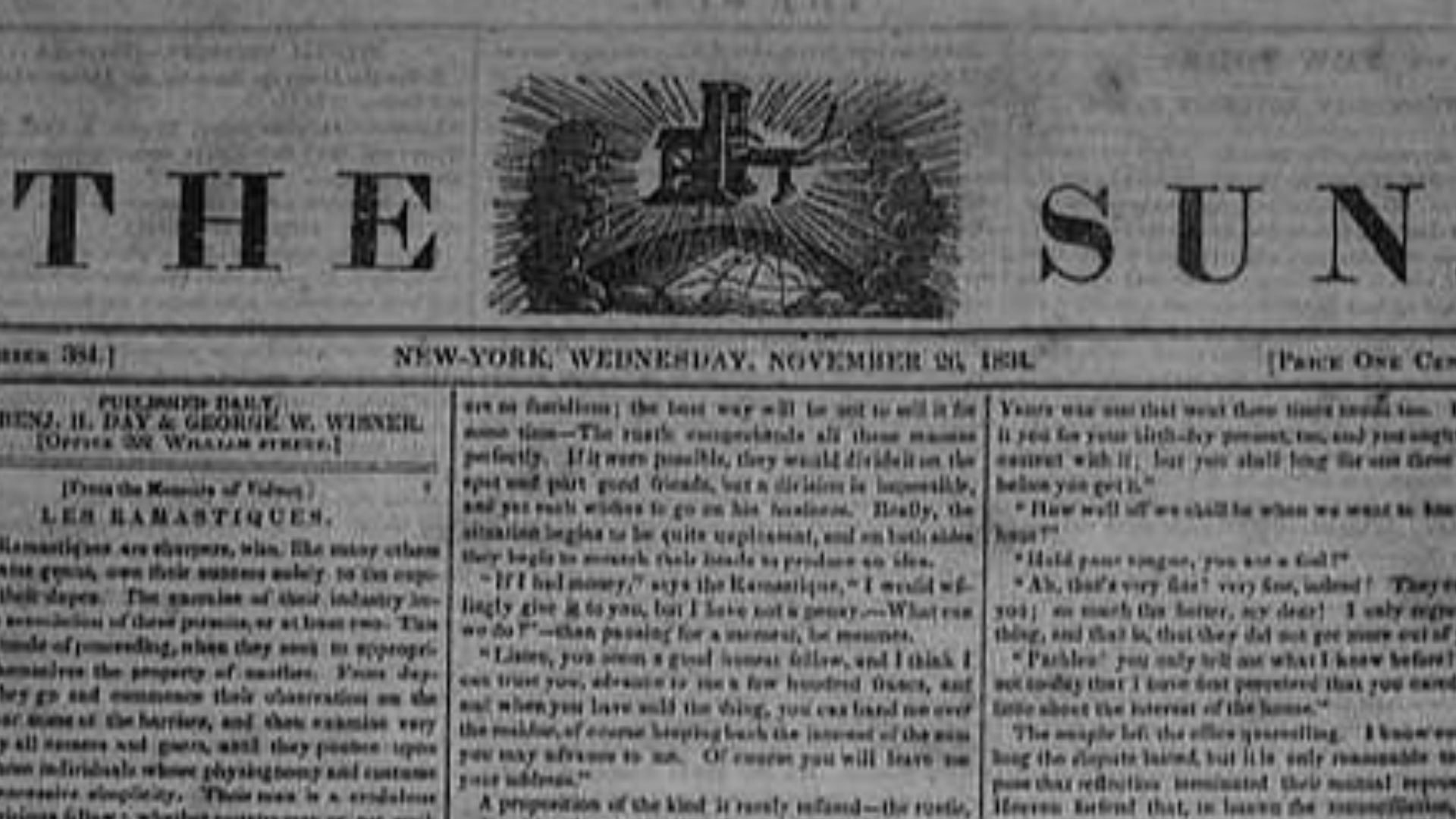 New York Sun. See File:TestataSun.jpg for masthead.