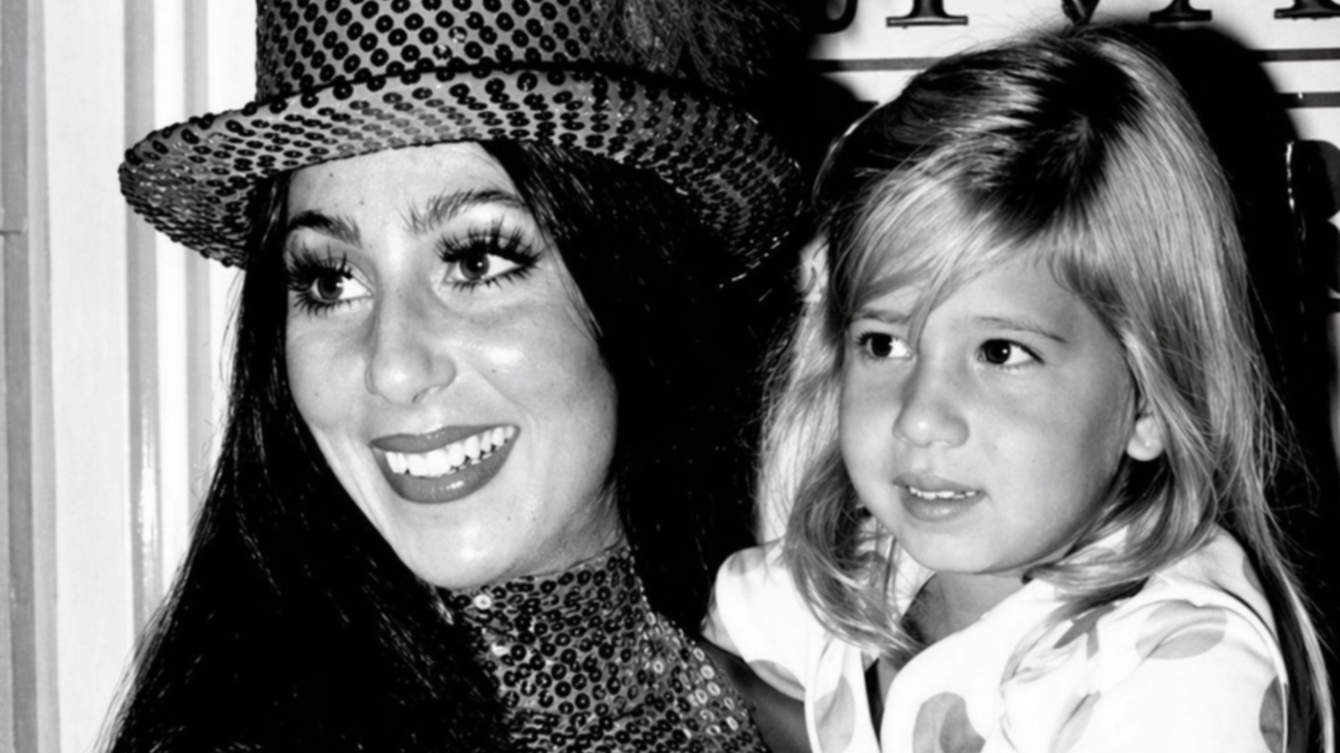 Cher with son Chaz Bono in 1974.