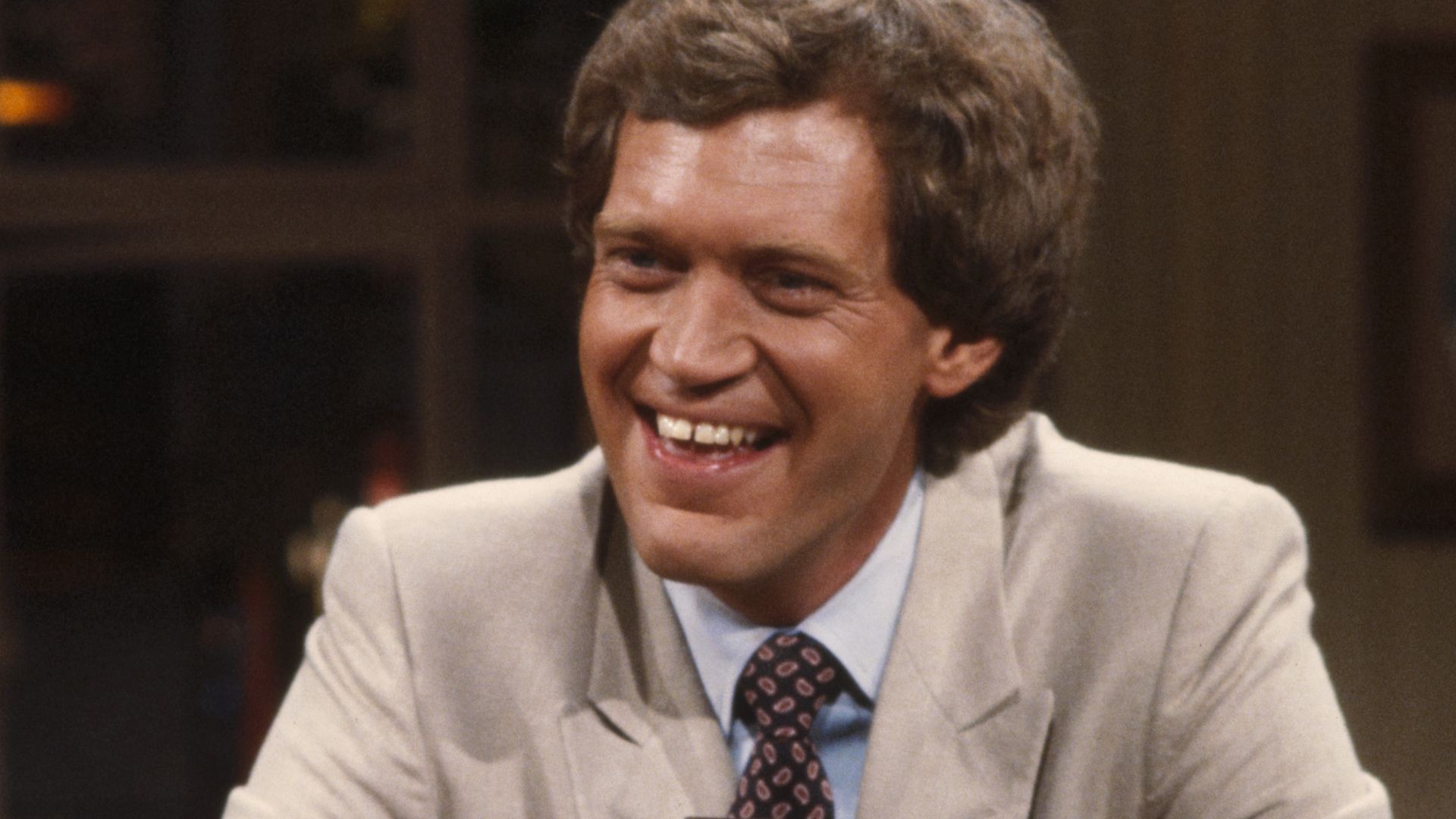Title: David Letterman [CBS talkshow host, New York]
Creator(s): Gotfryd, Bernard, photographer
Date Created/Published: 1982.
Medium: 1 photograph : color transparency ; 35mm (slide format)
Reproduction Number: LC-DIG-gtfy-02267 (digital file from origina