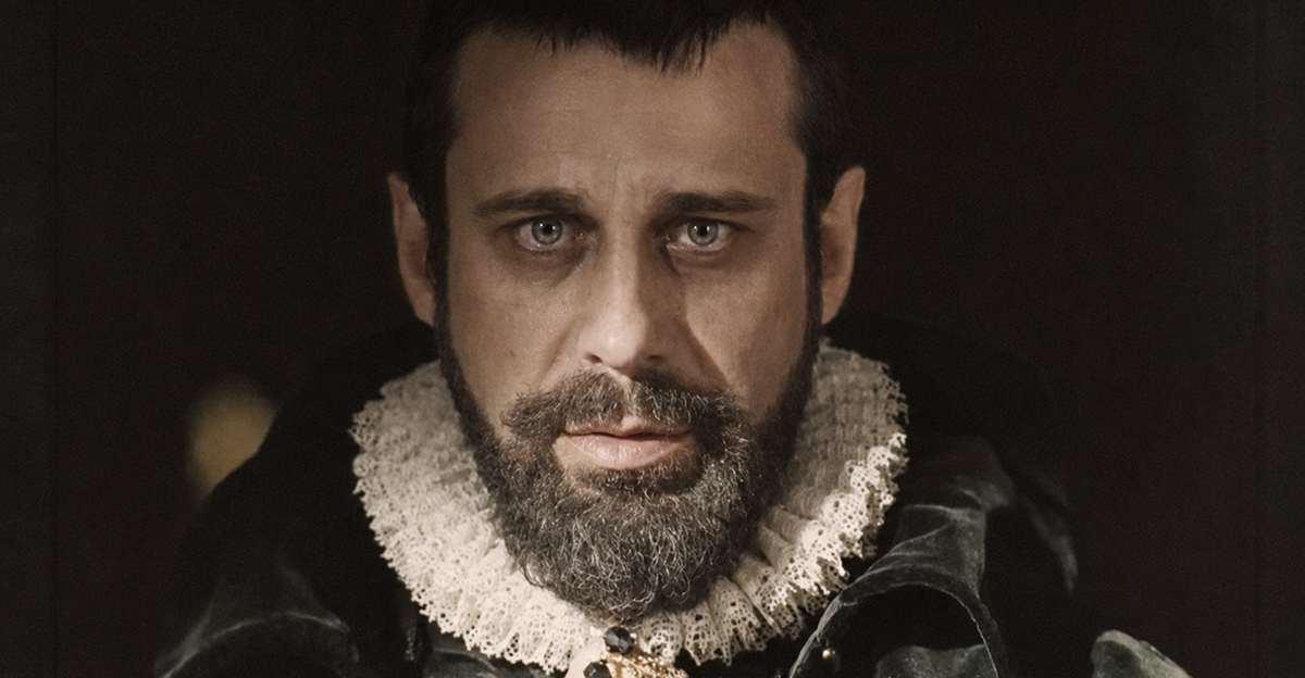 King Philip II Of Spain wearing an Elizabethan collar