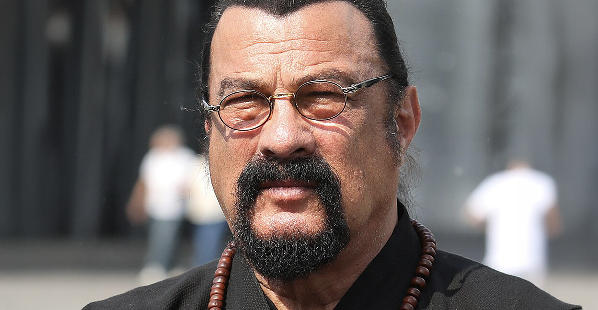Steven Seagal wearing glasses