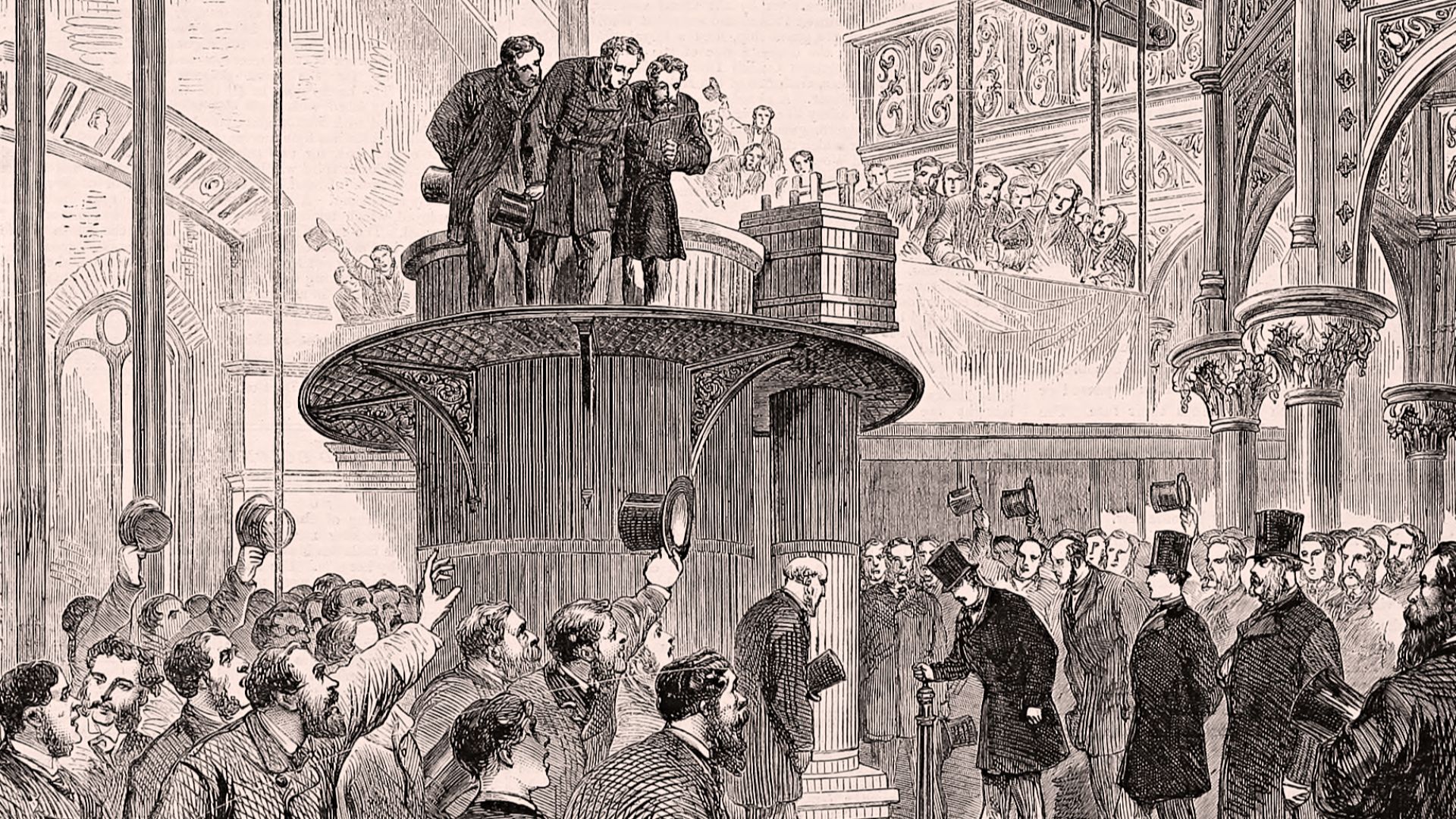 The Prince of Wales opening the Metropolitan Main-drainage works at Crossness, ILN, 1865
