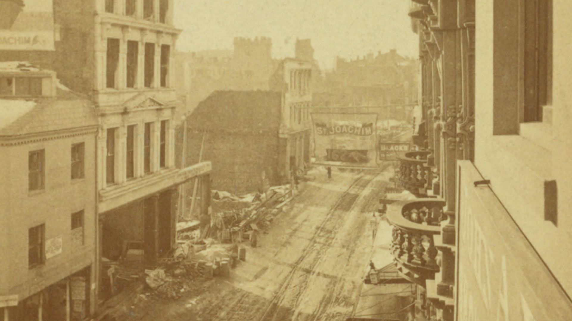 File:Unidentified view of the fire in Boston, November, 1872, from Robert N. Dennis collection of stereoscopic views 3.png
