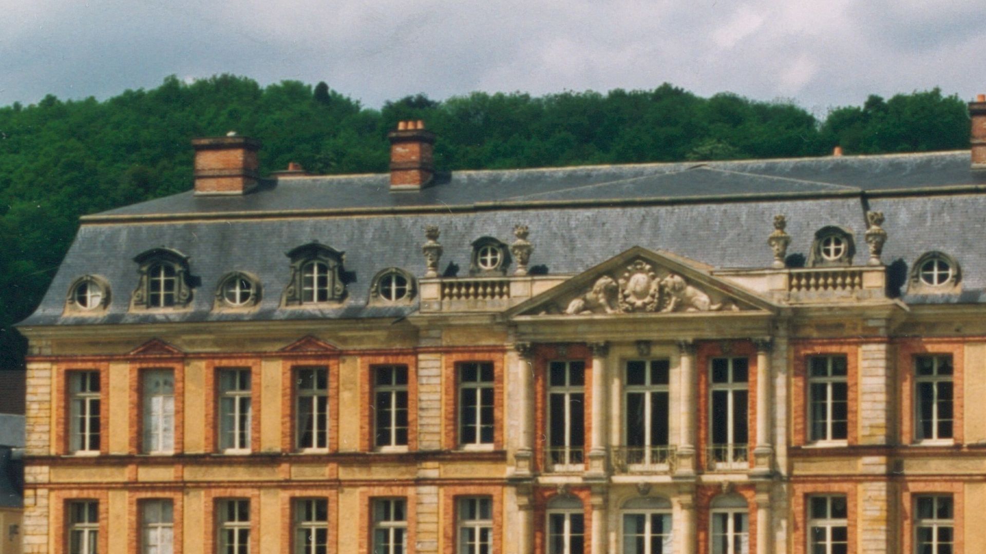 The Château de Dampierre, Dampierre-en-Yvelines, France, garden facade