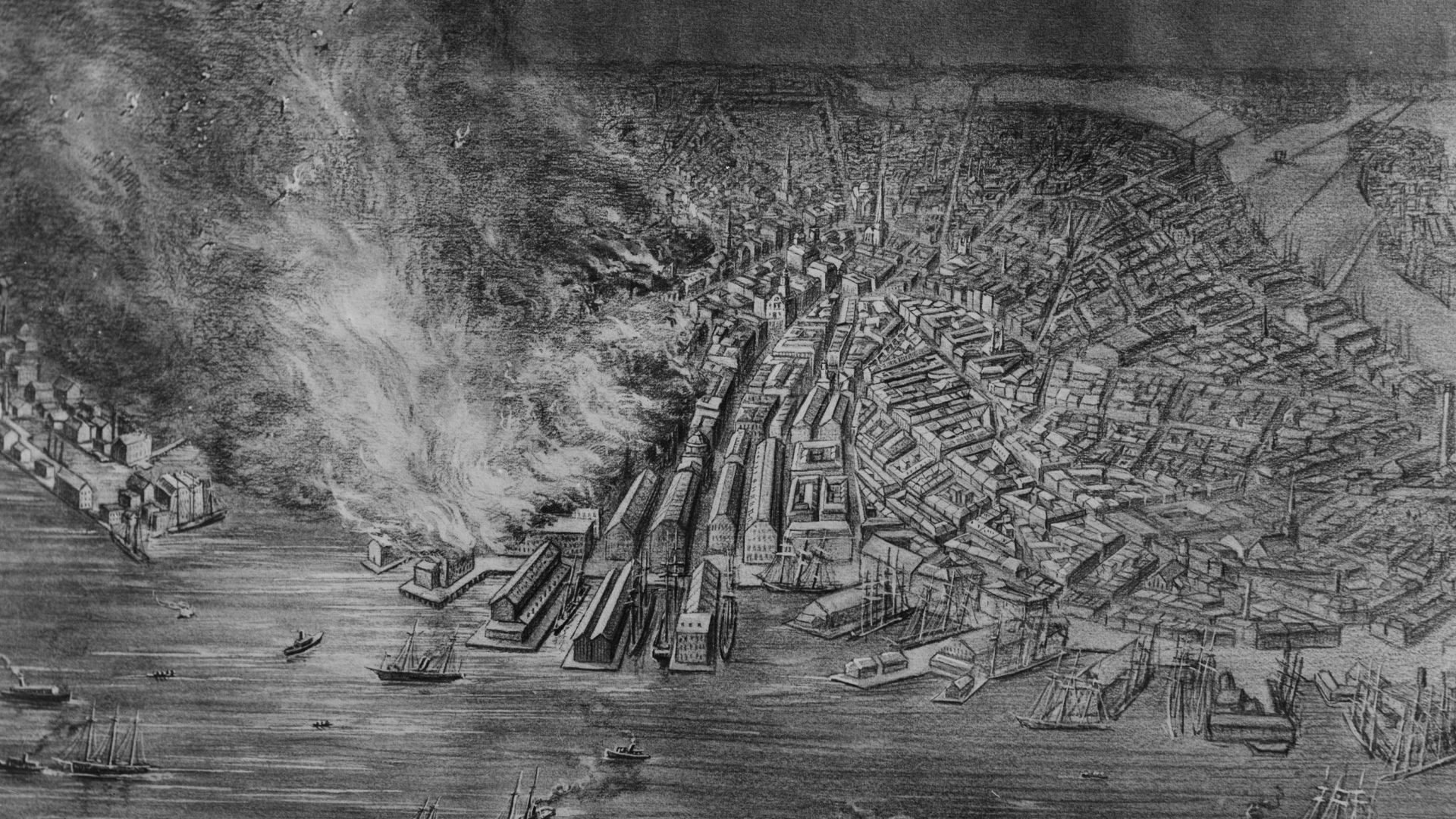 Title: The great Boston fire Nov. 9th 1872--Loss about $150,000,000
Abstract/medium: 1 photographic print.