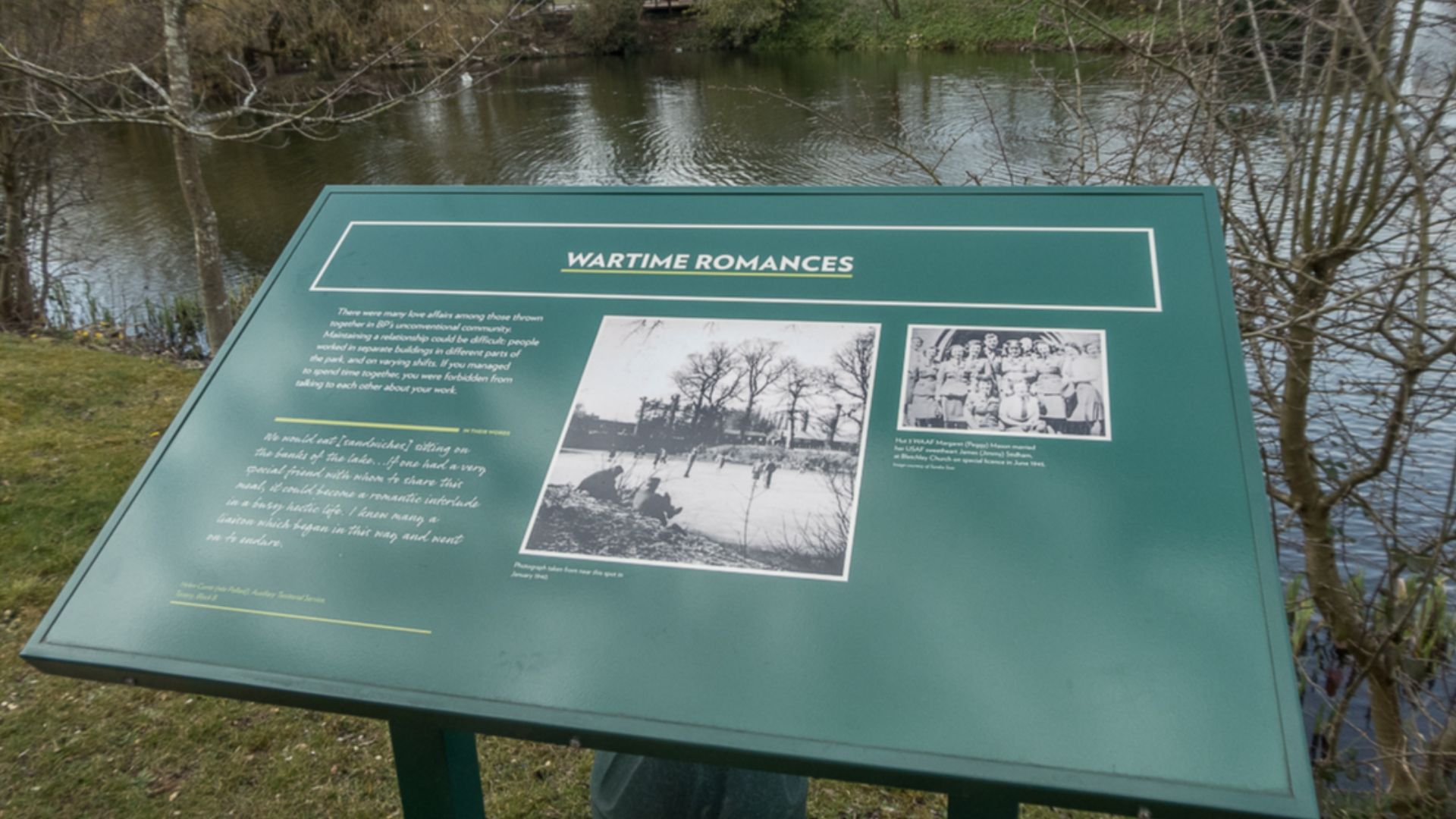 Information Board, Bletchley Park, Milton Keynes, Buckinghamshire
