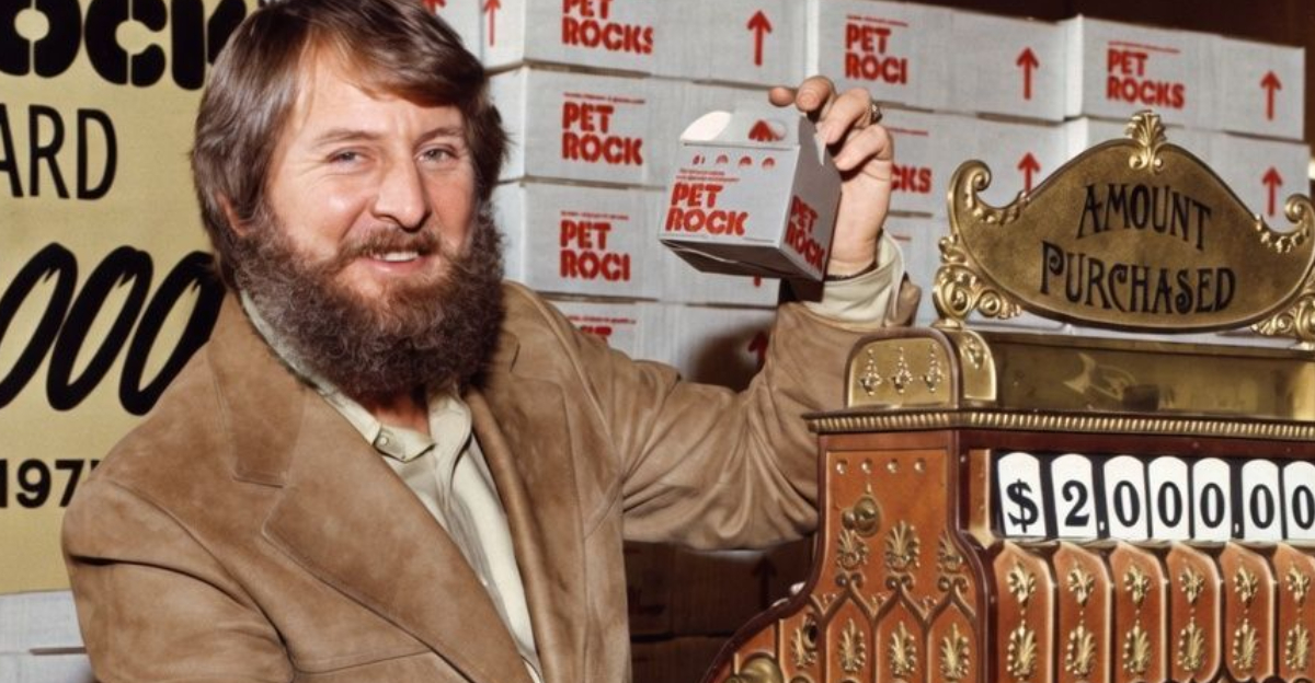 Pet Rock Creator Gary Dahl Working Behind Register