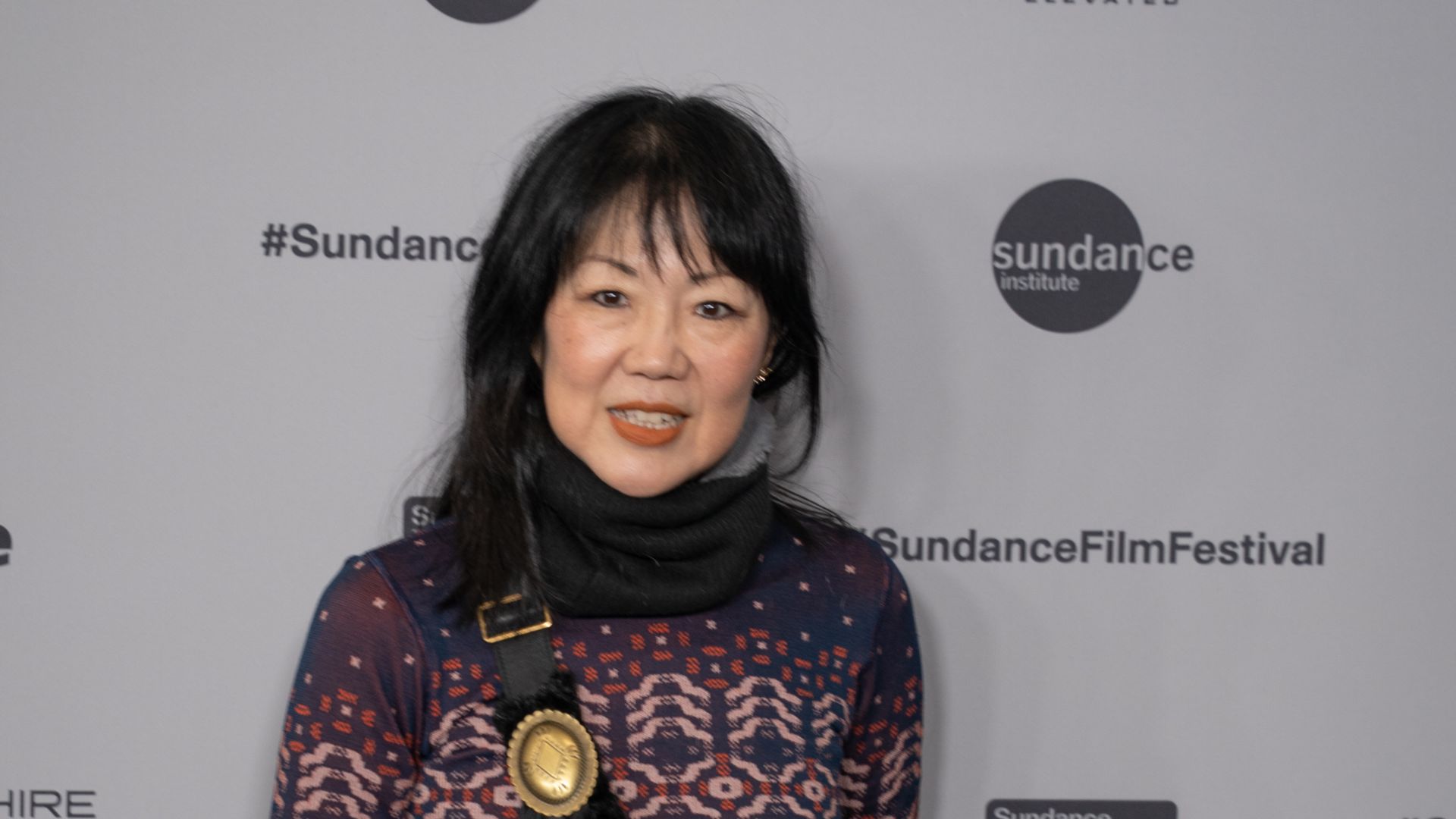 Margaret Cho (actress) at the premiere for Run Amok at Sundance Film Festival 2026.