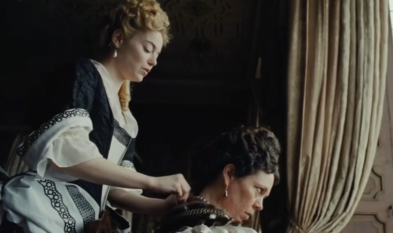 Screenshot from The Favourite (2018) 