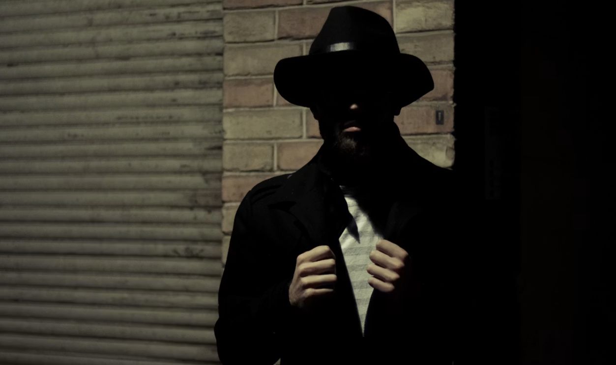 man in the dark