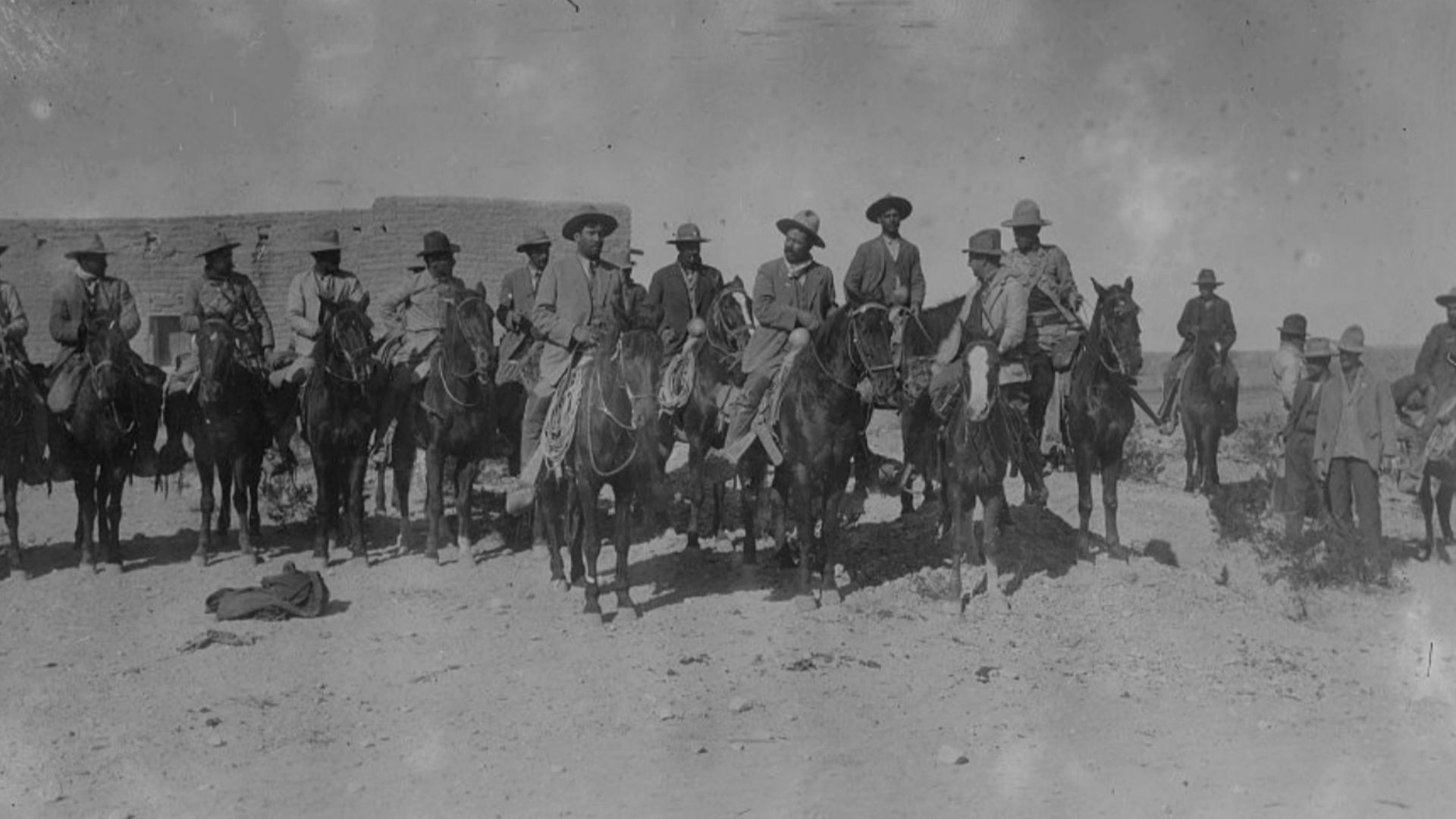 General Pancho Villa with troops 1914