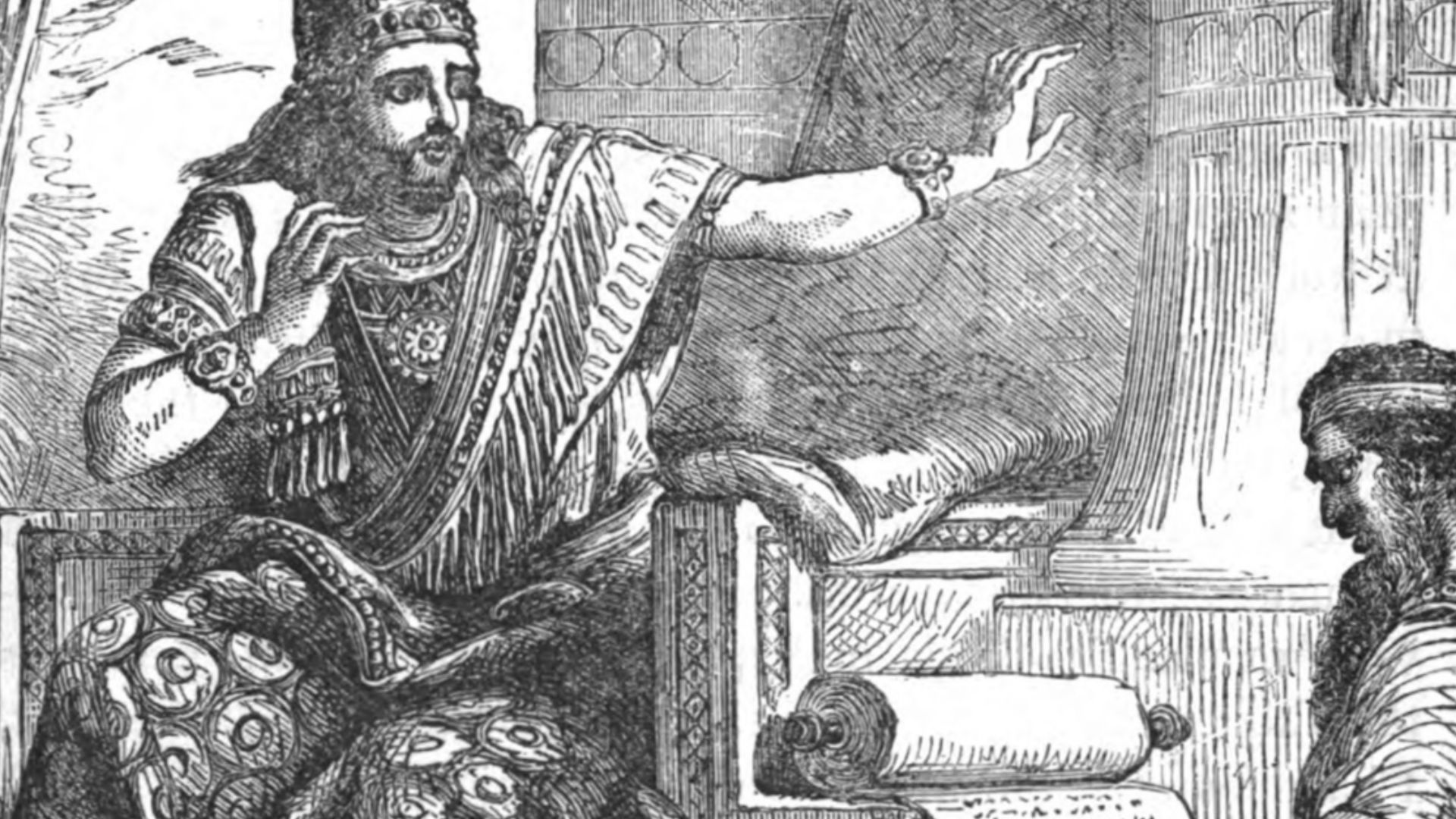 Josiah hearing the book of the law.