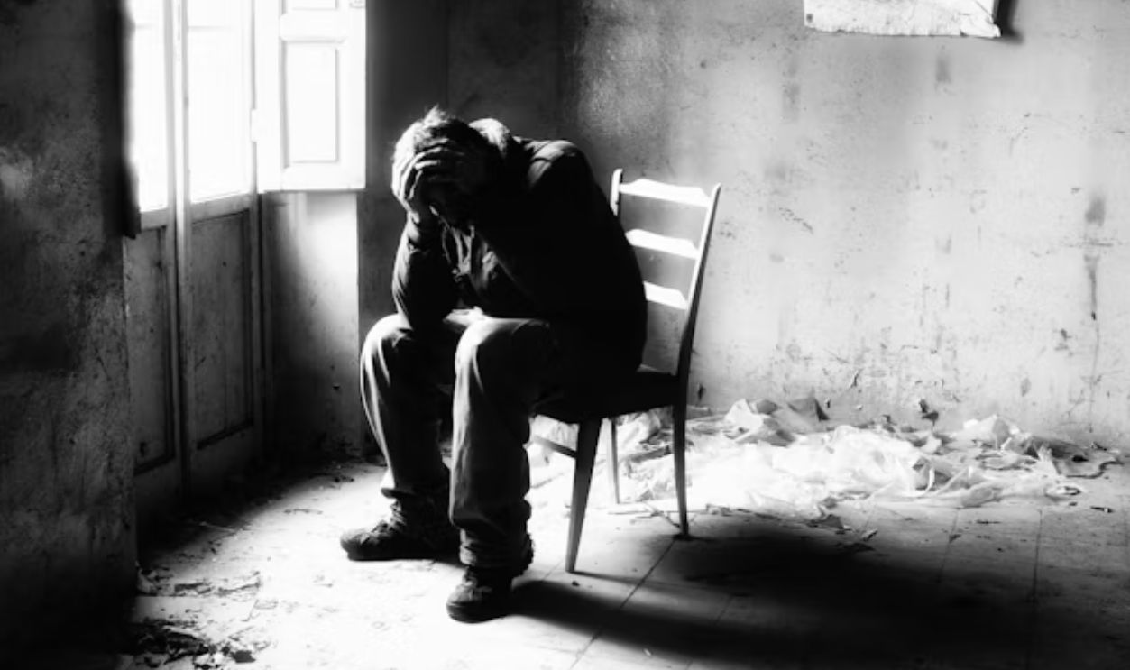 Anxious man