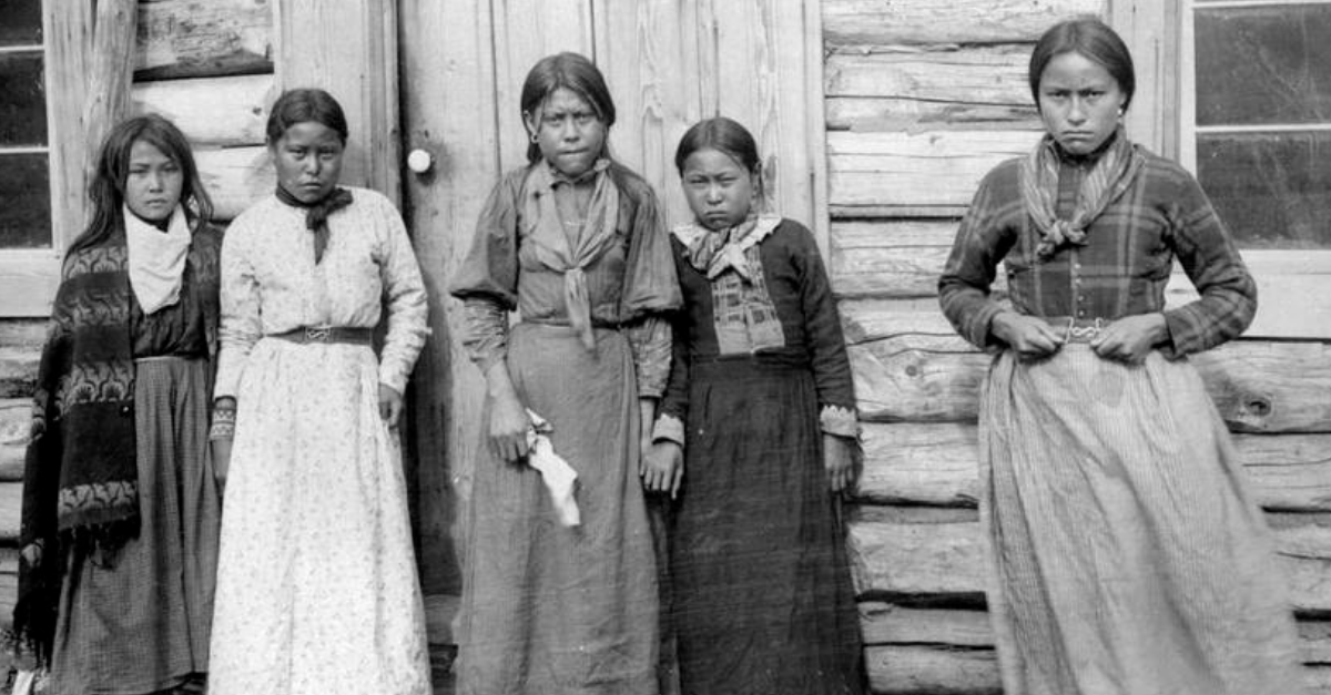 Tahltan girls, Kitimat-Stikine Region, B.C., Canada