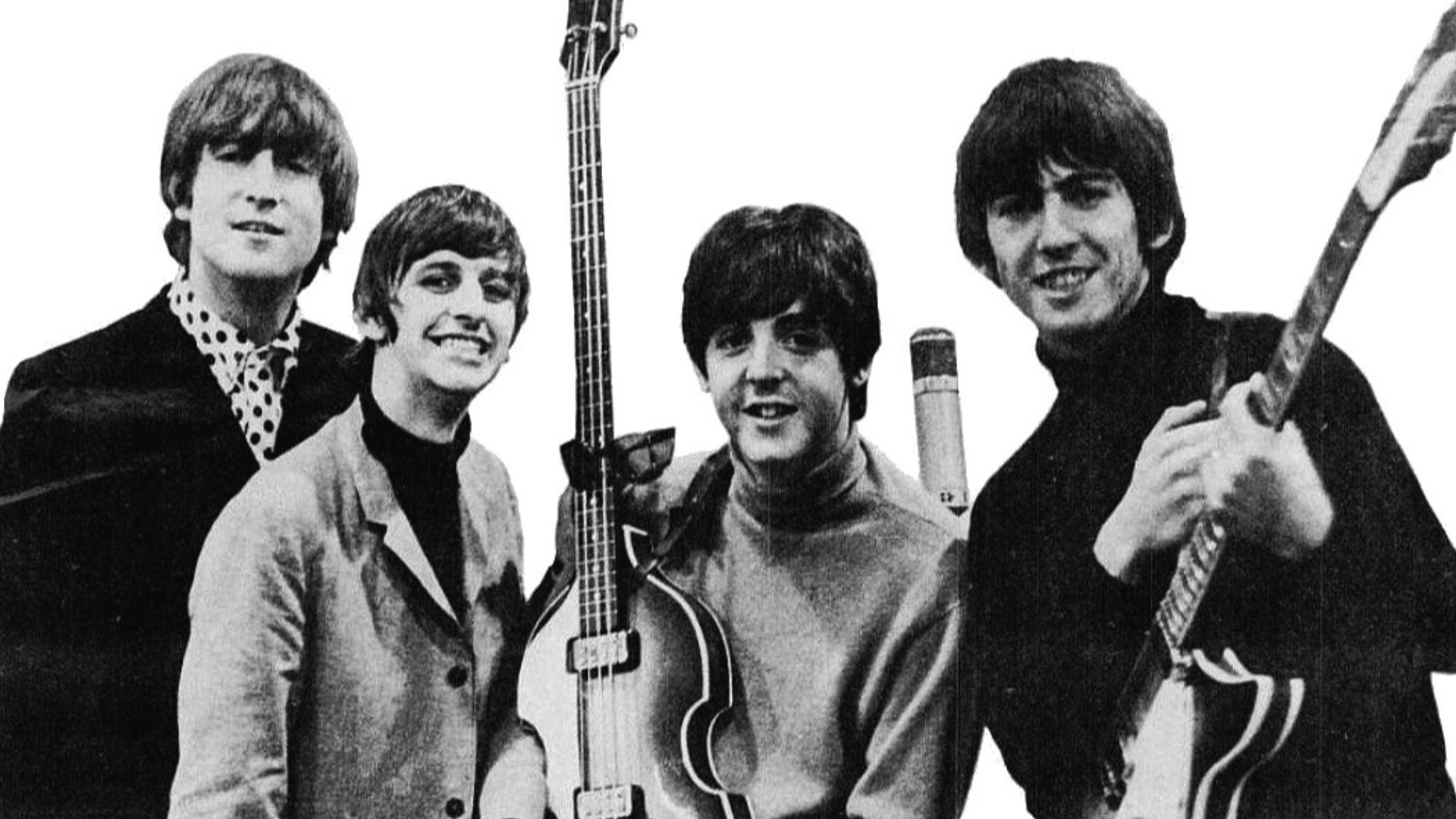 Trade ad for Beatles' 1964 Grammys. --- This is a version with just the Beatles isolated from the ad.