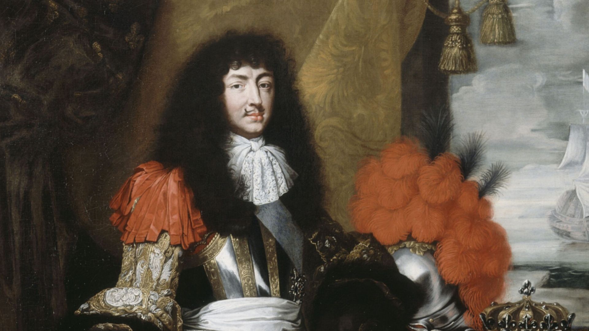 The original portrait by Claude Lefèbvre, from which the Versailles painting is derived, is located at the Isaac Delgado Museum of Art, New Orleans. It must have been considered an important painting at the time, since it was engraved in its entirety and 