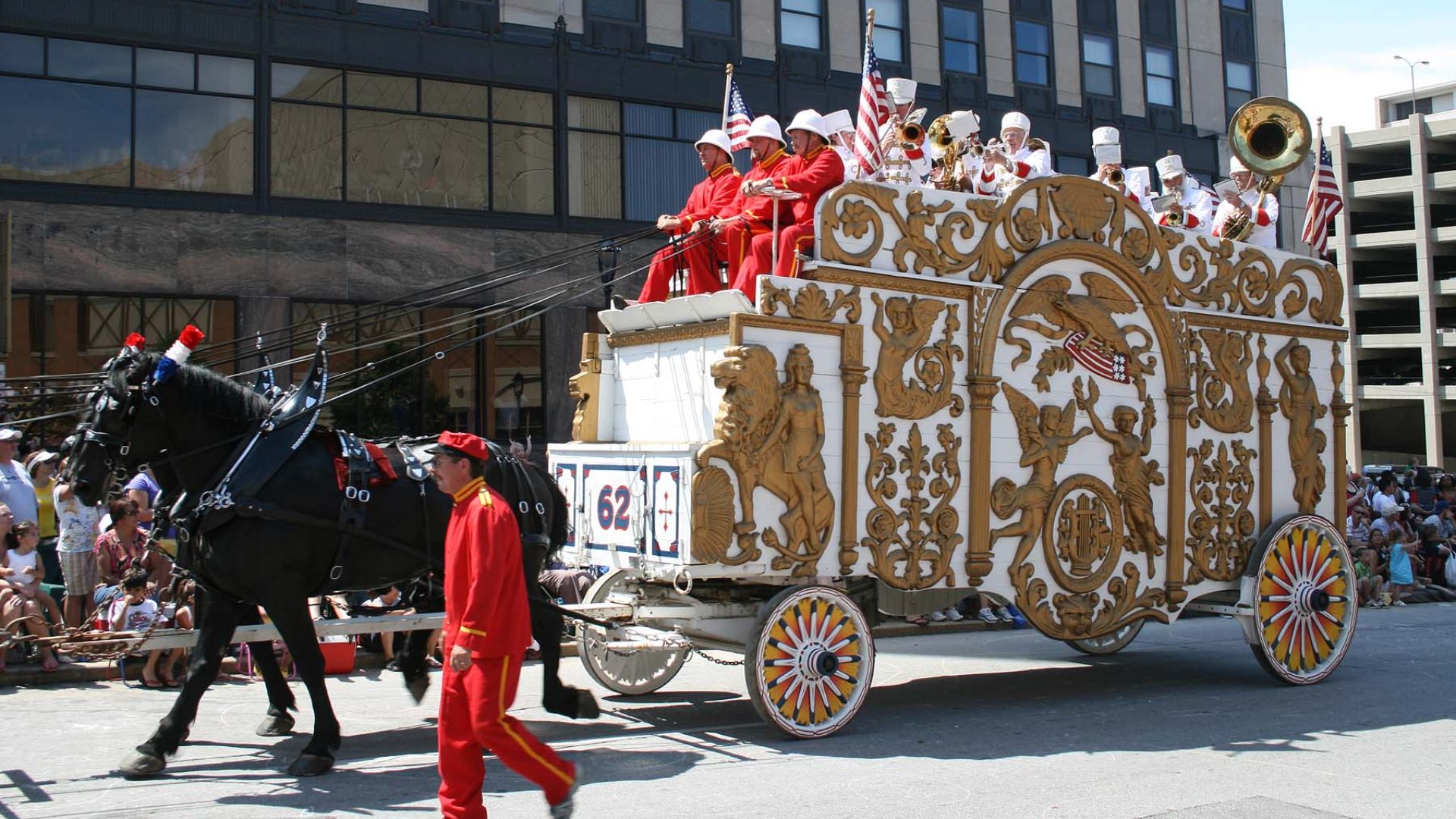 A bandwagon in the 2009 Great Circus Parade, Milwaukee, Wisconsin.