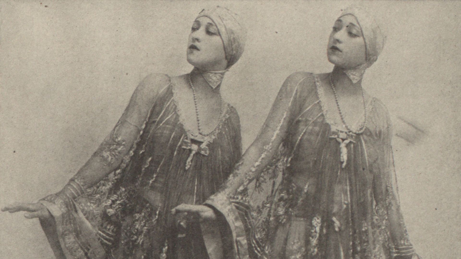 The Dolly Sisters, in costume