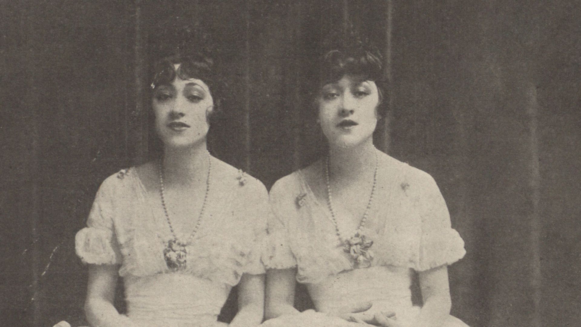 Dolly Sisters, seated portrait