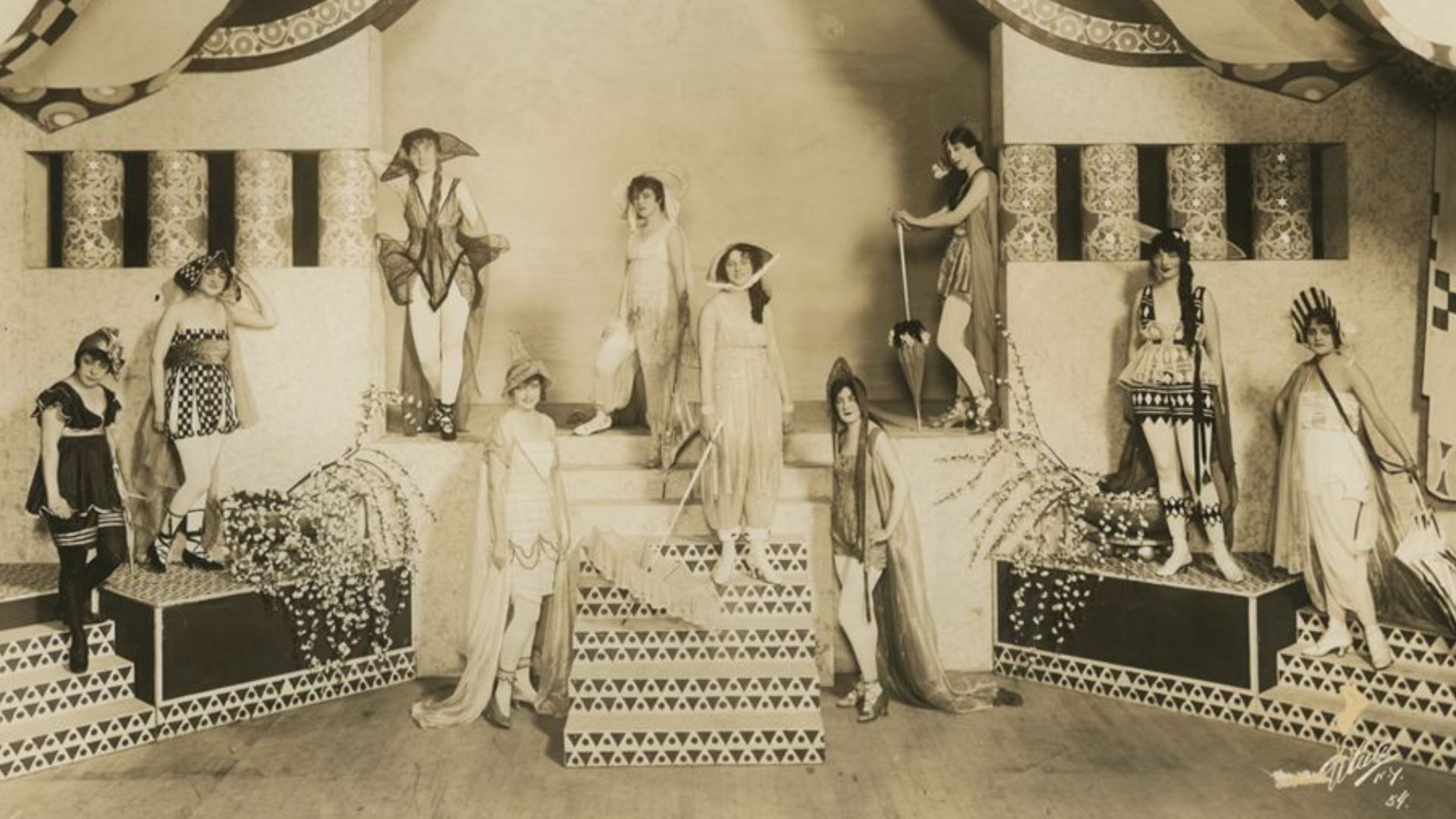 From https://www.worthpoint.com/worthopedia/olive-thomas-1916-midnight-frolic-441858391: photograph from the 1916 Midnight Frolic Ziegfeld Follies production,