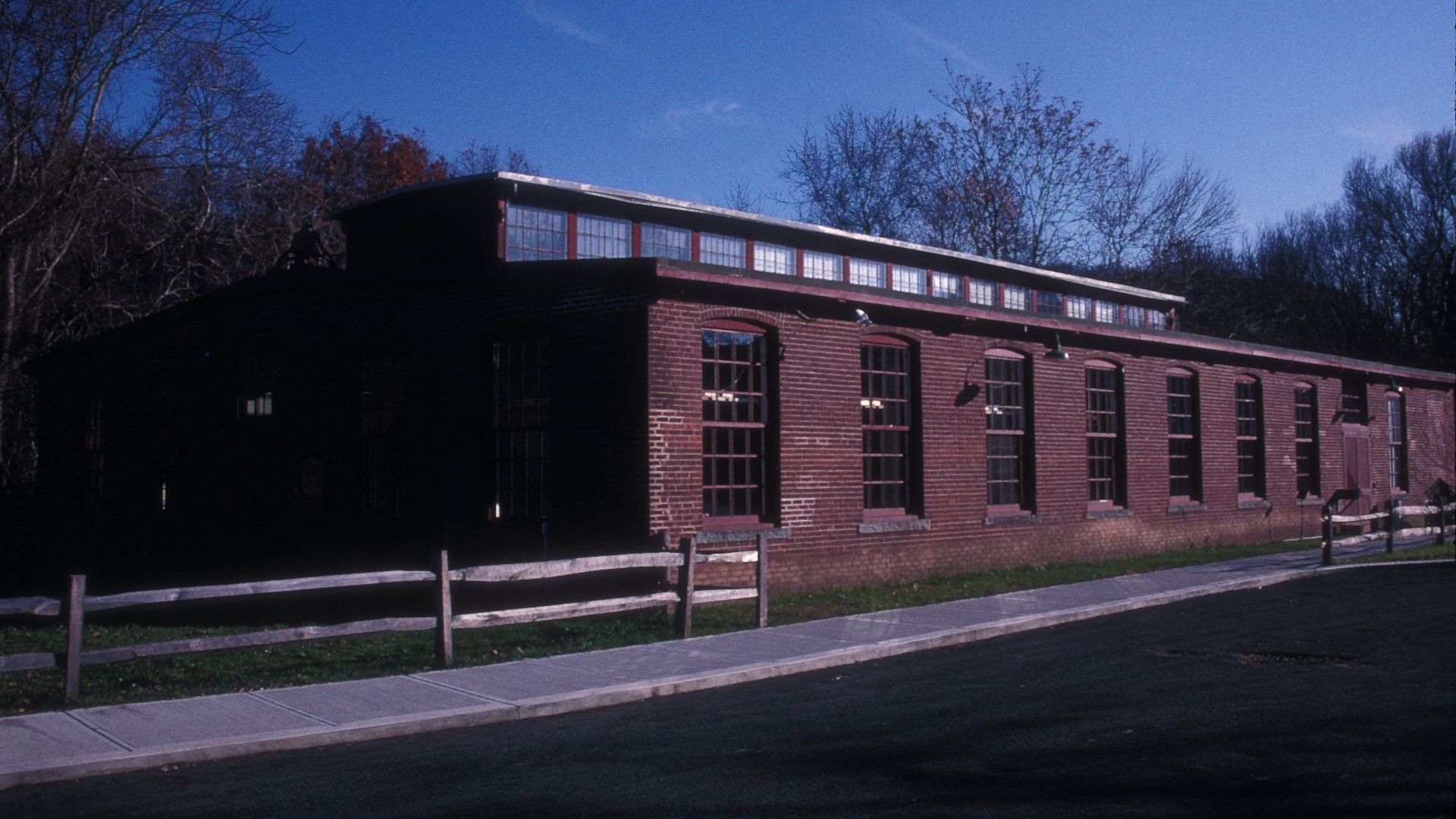 This was Whitney's original factory to produce muskets which he purchased in 1798.  He developed water power to run his machinery.  The building is now a museum dedicated to design and invention