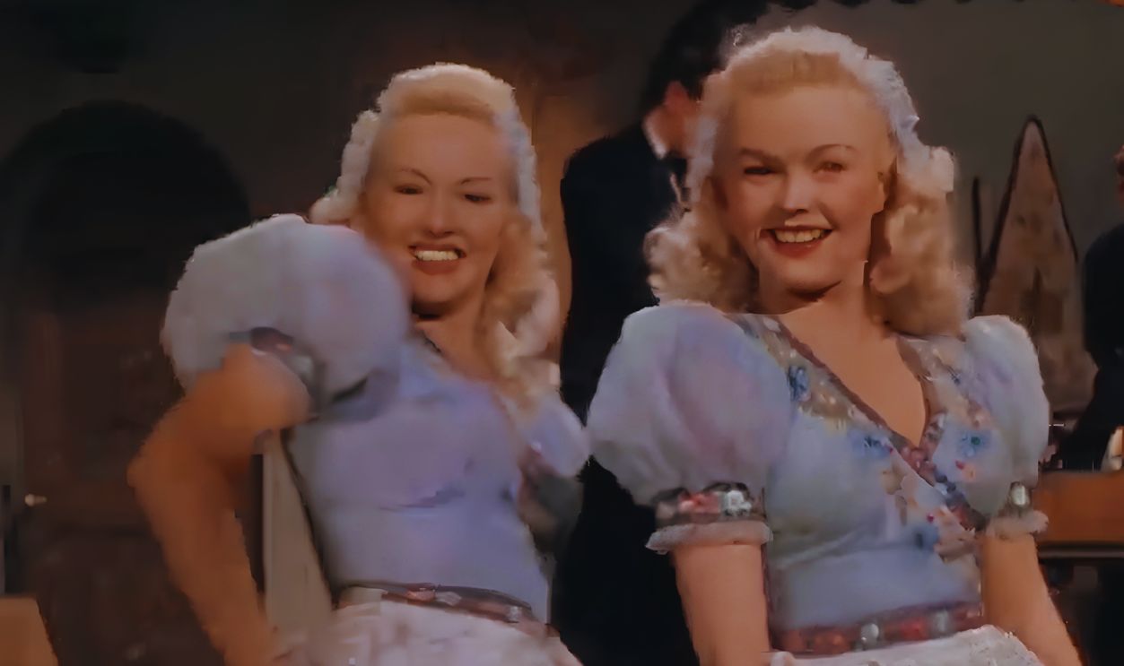 Screenshot from The Dolly Sisters (1945)
