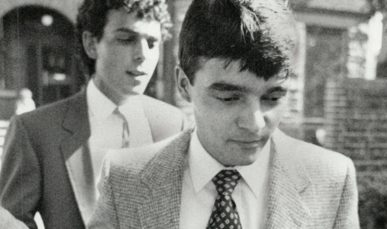 CANADA - JUNE 09: Decision awaited: Guy Paul Morin; whose acquittal in the Christine Jessop sex-slaying case was overturned last week; leaves his lawyer's office on Arthur St. He is awaiting a re-arrest decision. 