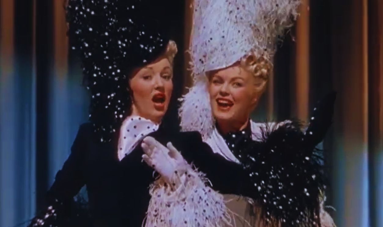 Screenshot from The Dolly Sisters (1945)