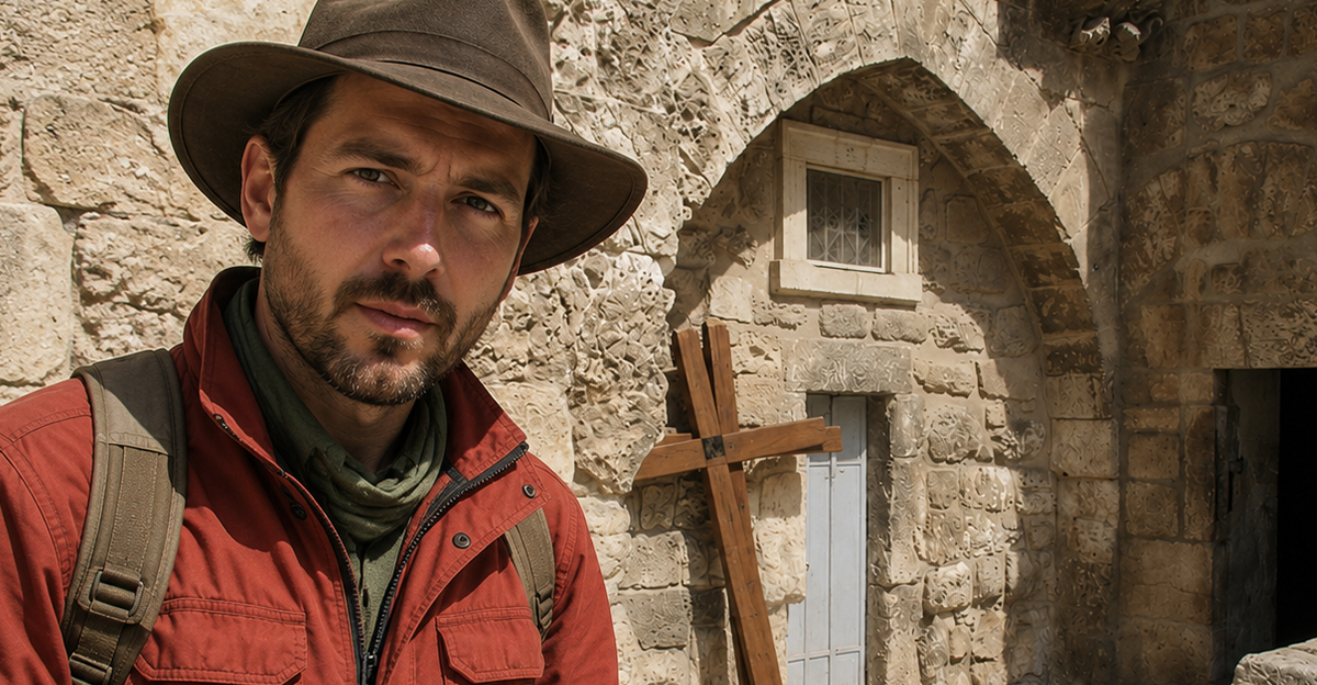 Archaeologist at the Church of Holy Sepulchre