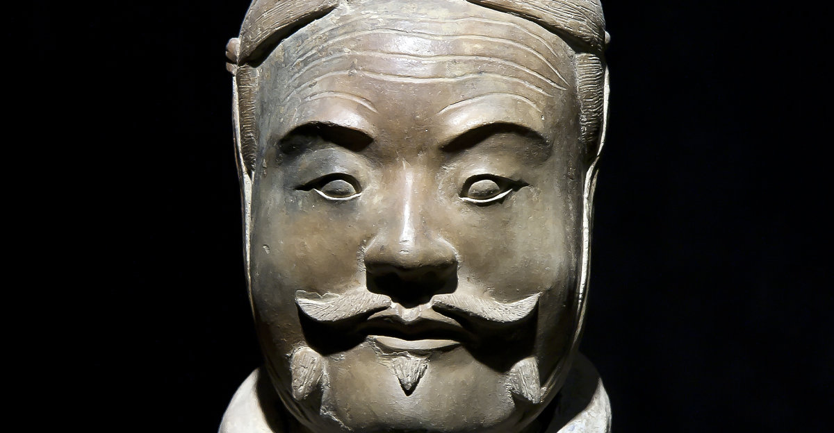Mid-rank officer of the terracotta army in Xi'an.