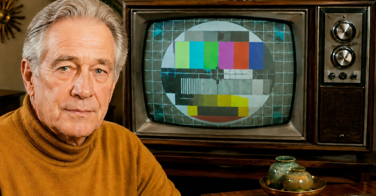 Baby boomer, TV with test pattern