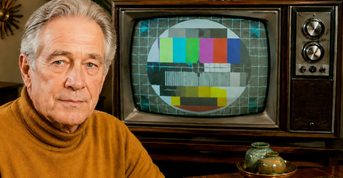 Baby boomer, TV with test pattern
